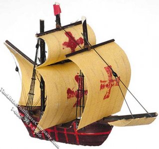 (image for) Miniature Spanish Galleon Ship Model for Dollhouses