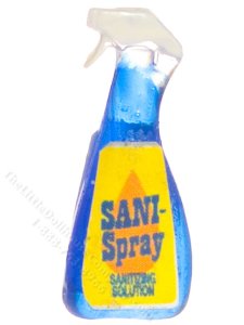 (image for) Miniature Sani Spray Cleaner Bottle for Dollhouses