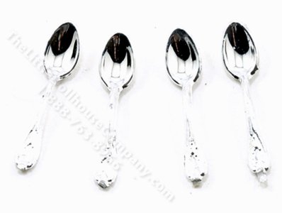 (image for) Miniature Set of 4 Silver Spoons