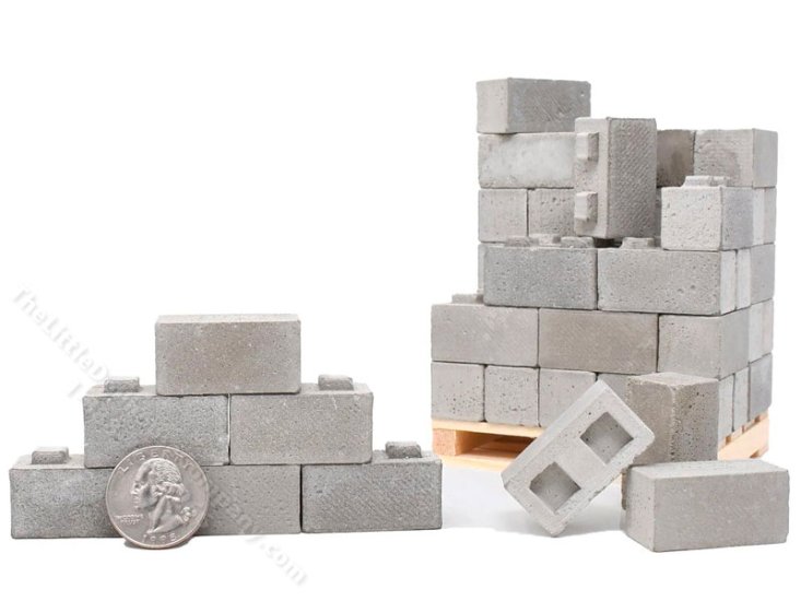 (image for) Miniature Construct-a-Block Pallet for Dollhouses