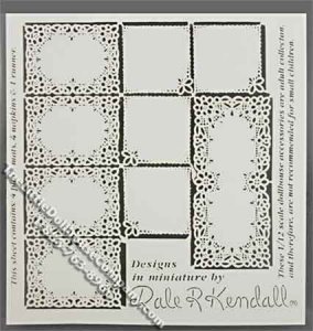(image for) Miniature Square Placemats by Jeannetta Kendall for Dollhouses