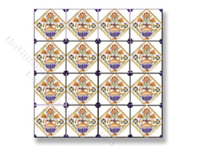 (image for) Dollhouse Scale Model Picture Mosaic Tile