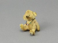 (image for) Miniature Antique Bear with Bead Necklace by Sue Wilkes
