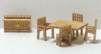 (image for) 1:144 Scale 6pc Modern Dining Room Kit