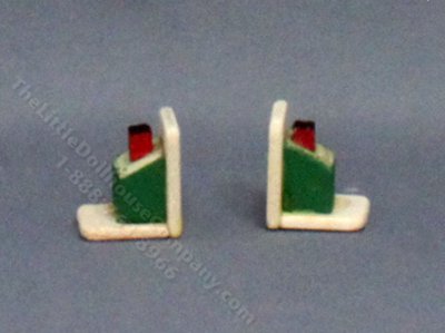 (image for) Miniature House Bookends for Dollhouses