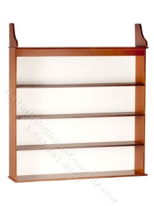 (image for) Miniature Walnut Display Case for Dollhouses - Extra Large