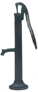 (image for) Miniature Black Outdoor Pump For Dollhouses