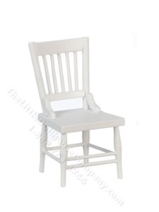 (image for) Miniature White Kitchen Chair for Dollhouses