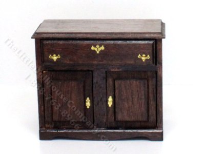 (image for) Miniature Walnut Commode for Dollhouses
