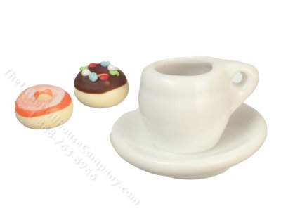 (image for) Miniature Coffee and Donuts for Dollhouses