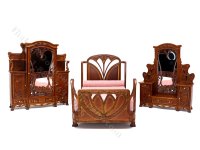 (image for) Miniature Walnut Art Nouveau Dressing Table w/Mirror