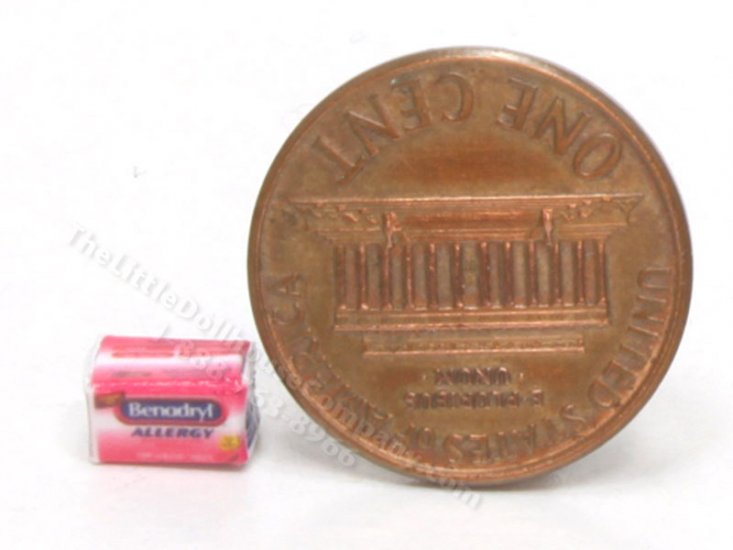 (image for) Miniature Benadryl Allergy Medicine Box