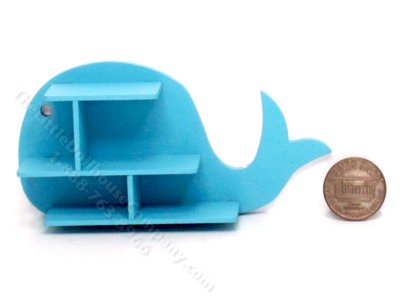 (image for) Miniature Wooden Whale Shelf Kit by Pierluigi for Dollhouses