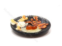 (image for) Miniature Breakfast Plate for Dollhouses