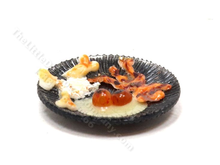 (image for) Miniature Breakfast Plate for Dollhouses