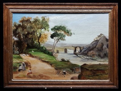 (image for) Miniature 'The Bridge at Narni' Painting by Kelly Hadden