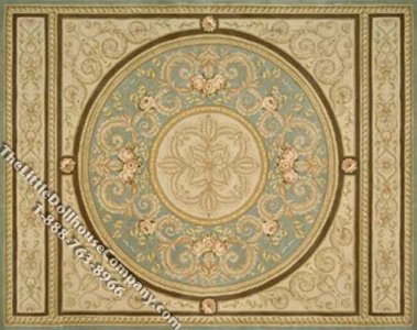 (image for) Dollhouse Scale Model Medium Sized French Style Rug