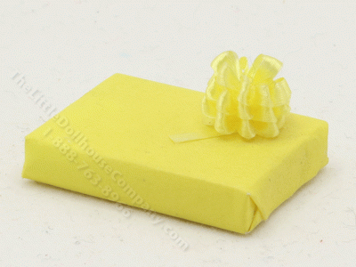 (image for) Miniature Yellow Gift Box