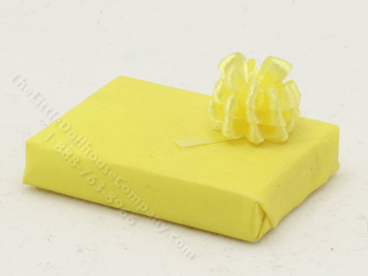(image for) Miniature Yellow Gift Box