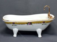 (image for) Miniature French Rose Bathroom Set for Dollhouses