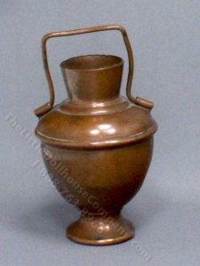 (image for) Miniature Large Copper Urn for Dollhouses