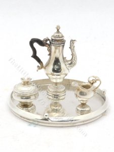 (image for) Miniature Sterling Silver Coffee Service by Pete Acquisto
