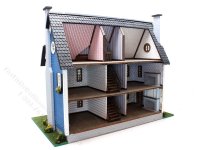 (image for) 1:48 Scale Classic Colonial Style Assembled Dollhouse
