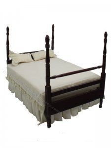 (image for) Mahogany Four-Poster Double Bed