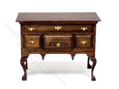(image for) Miniature Walnut Sideboard for Dollhouses