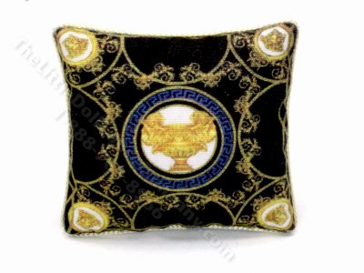 (image for) Miniature Black Versace Pillow by Judith Blondell