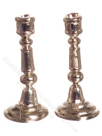 (image for) Miniature Pair of Silver Candlesticks