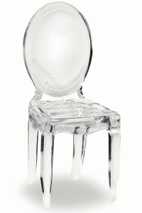 (image for) Miniature Modern Clear Dining Room Ghost Chair