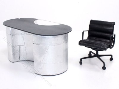 (image for) Miniature Aviation Desk and Eames Chair by PRD Miniatures