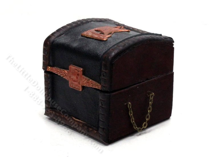 (image for) Miniature Handmade Viking Trunk for Dollhouses