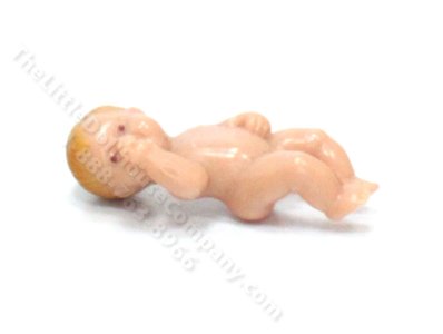 (image for) Miniature Sculpted Plastic Baby Boy Doll
