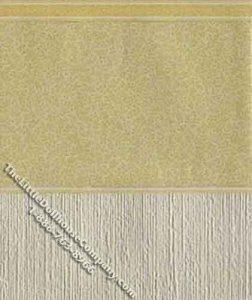 (image for) Miniature 3 pc. Yellow Leaf Wallpaper with Textured Wainscotting