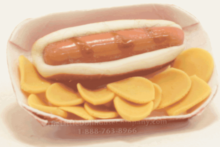 (image for) Miniature Hot Dog and Chips
