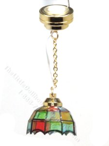 (image for) Miniature Replica Tiffany Hanging Lamp with Wand