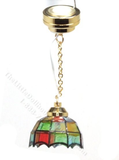 (image for) Miniature Replica Tiffany Hanging Lamp with Wand