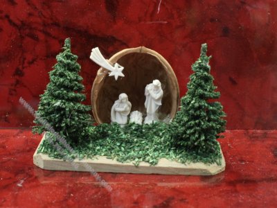 (image for) Miniature Nativity Scene in a Walnut Shell