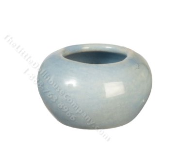 (image for) Miniature Grey Blue Vase for Dollhouses