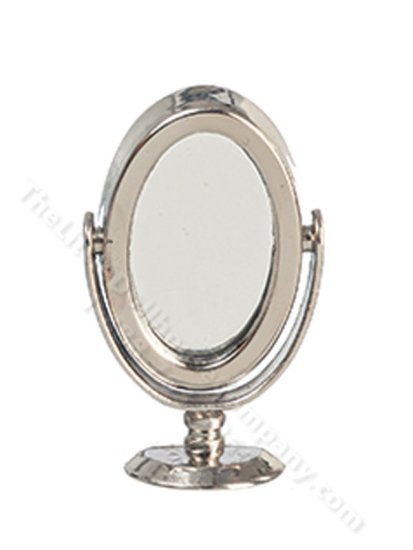 (image for) Miniature Silver Table/Dresser Mirror - Small