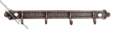 (image for) Dollhouse Scale Model Copper Clothes Hook Rail