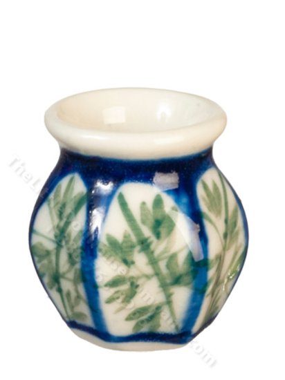 (image for) Miniature Blue and Green Vase for Dollhouses