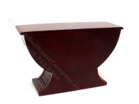 (image for) Miniature Mahogany Swanson Deco Console Table for Dollhouses