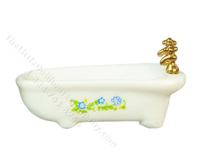 (image for) 1:24 Scale Miniature Bathtub for Dollhouses