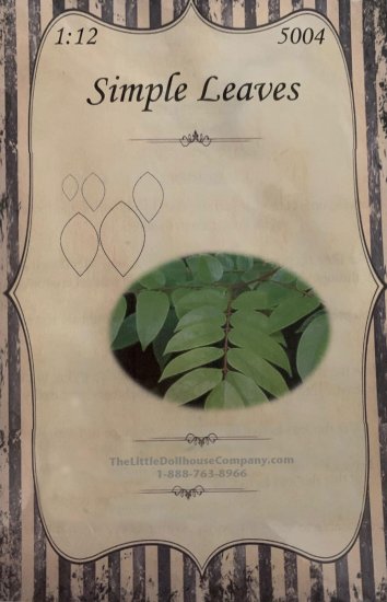 (image for) Miniature Simple Elliptic Laser Cut Leaves Kit