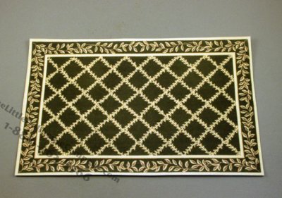 (image for) Dollhouse Miniature Leaves Carpet