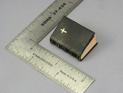 (image for) Miniature Leather Bible by Jane Woodham of Truly Scrumptious