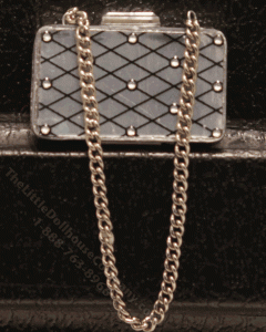 (image for) Miniature Metal Clutch with Diamond Design by Judith Blondell